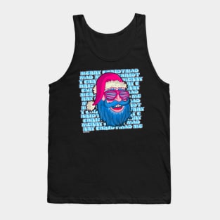 Funky Santa wishes you a Merry Christmas! Tank Top